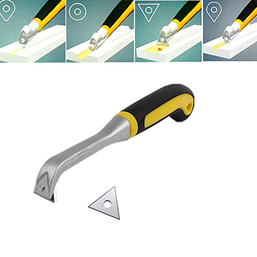 Spealloy Carbide Paint Multi-Purpose Scraper With Triangular Shaped Scraper,Hand-Hold Scrapers, For Removing Paint Glue Varnish Rust,Contains Only Handle And Triangular Blade. #TOP4