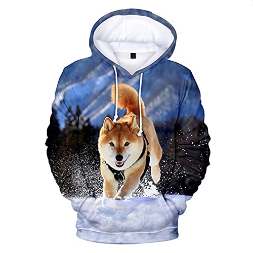 3D Creatieve Shiba Inu Hoodie mannen en vrouwen Trui Harajuku Herfst en Winter Hooded Casual Grappig Karakter Trui - Image 4