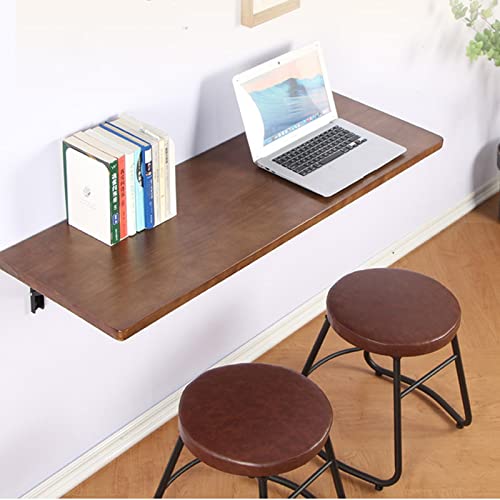 Table pliante murale en bois noble avec support robuste haut de gamme - 7