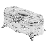 Coffret de rangement pour bijoux - la boîte à boucles d'oreilles est petite et délicate, le beau motif de fleurs sur la surface la rend plus , rangement de bijoux