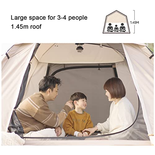 Carpa para camping pop up 3 personas con porche y 4 ventanas miniatura 4