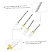 VINTORKY 4pcs Ceramic Nail Drill Bits Replacement for Nail Art Polishing Nail Bits for Gel Removal Compatible with All Nail Polishers High Wear Temperature Resistance