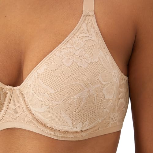 Bali Women's Breathe Lace Underwire Bra, Breathable 2-Ply Modal Bra, Convertible Straps4