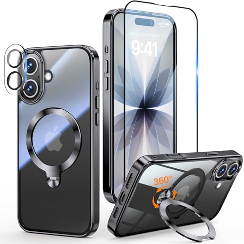 Coque iPhone 17 MagSafe avec support rotatif protection intégrale