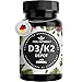 Produktbild Vitamin D3 + K2 Depot - 180 Tabletten - 99,7+% All-Trans MK7 (K2VITAL®) - Hochdosiert: 5000 I.E. Vitamin D3 & 100 mcg Vitamin K2 pro Tablette - Laborgeprüft, in Deutschland produziert