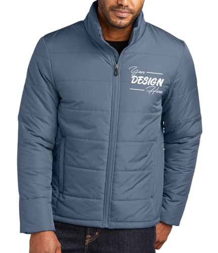 INK STITCH Men J852 Add Custom Embroidery Logo Texts Super Warm Puffer Jackets2