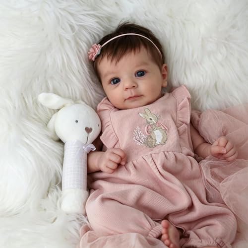 RXDOLL 19 inch Waterproof Reborn Baby Dolls Silicone Full Body Vinyl Anatomically Correct Girl Lifelike Reborn Babies that Look Real Life Full Silicone Baby Doll for Kids