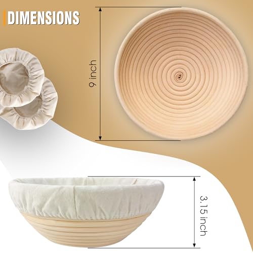 Cestas de masa madre de ratán artesanal para panaderos exigentes 3