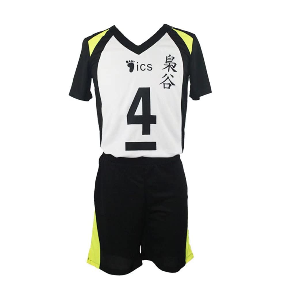 CHLOBLOM Fukurodani Cosplay Costume Uniform Bokuto Koutarou Jersey Shorts Shirt (Medium, Style 4)