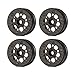 Linsvirgo 4PCS 1.9 Inch Carbon Fiber Beadlock Wheels, Ultra Lightweight Wheel Rims Fit for 1/10 RC Crawler Car TRX4 TRX6 Axial SCX10 I II III 90046 AXI03007 Capra Element Enduro Gmade R1 - B