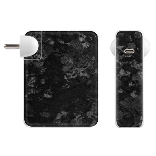 Image of Capes India Protective Adapter Skin Cover Compatible with MacBook Adapter 140W| Not a Case | Vinyl Skin Sticker (Forged Carbon)