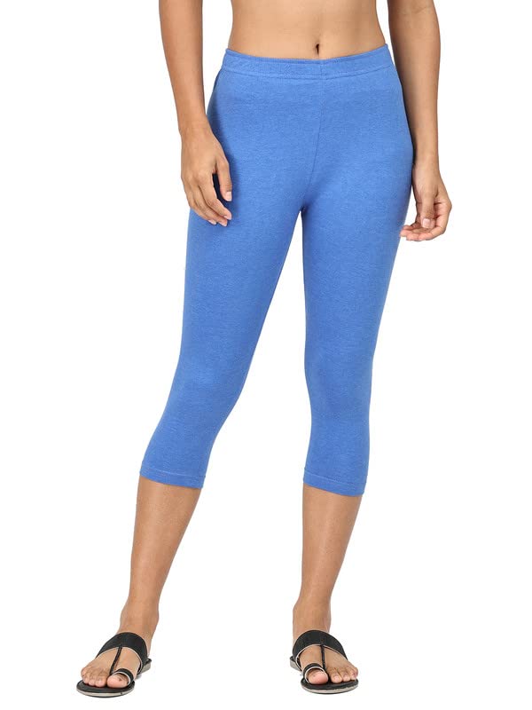 Image of Robinbosky Premium Stretchable Cotton Capri Legging for Women | Suitable for Formal wear & Casual wear | High-End Elastic Makes. The Leggings Squat Proof and Durable for Travel, Yoga, & Workout.