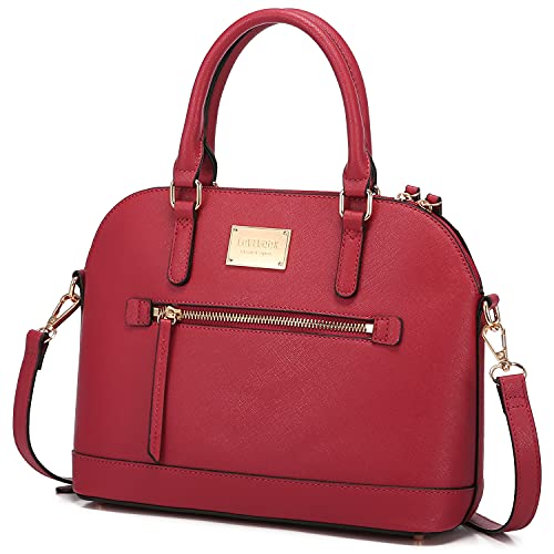 double zip top handbag