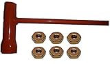 Forester Chain Saw Wrench (Scrench) 13mm by 19mm Plus 6 Bar Nuts Replaces Stihl 7 Piece Bundle