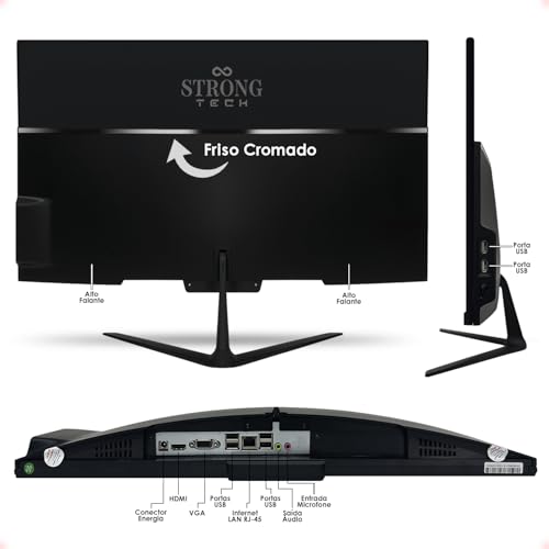 Computador Completo All In One Preto Intel Core i5 21,5