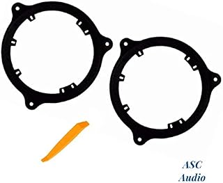 ASC Audio 6+-Inch 6" 6.5" 6.75" Car Stereo Door Speaker Install Adapter Mount