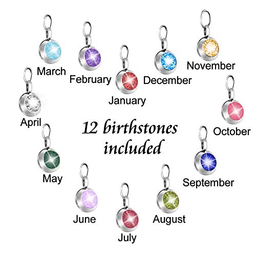 Dletay Heart Urn Necklace for Ashes with 12 Birthstones Cremation Jewelry for Ashes -Your Wings Were Ready My Heart Was Not3