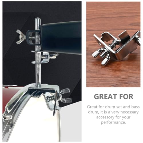 Pinza para cowbell metálica pequeña para set de batería miniatura 4
