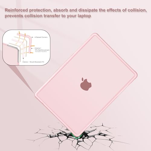 MOSISO Compatible with MacBook Air 13 inch Case M5 M4 M3 M2, Pink by MOSISO - Used condition - Image 3