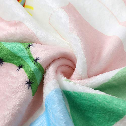 Sviuse Llama Blanket Sherpa Cartoon Alpaca Soft Warm Throw Flannel Blanket For Kids Boys Girls Gift Bedroom Couch Sofa Office (50"X60", Llama 4) #TOP5