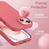 JETech Silikon Hülle für iPhone 15, Guave – Ansicht 5