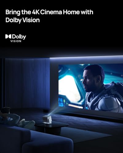 Image of XGIMI Horizon S Pro, 4K Projector, Dolby Vision, 1800 ISO Lumens, 110% BT.2020, Integrated Flexible Stand, Intelligent Screen Adjustment, 2 x 12 W Harman Kardon