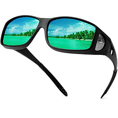 Polarized Sunglasses That Fit Over Glasses - 100% UV Protection, Wrap-Around, Unisex - View #8