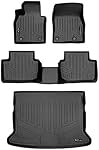 SMARTLINER Custom Fit All Weather 2 Row Floor Mats & Cargo Liner Behind 2nd Row Set Compatible with 2020-2023 Mazda CX-30 (FWD Only)