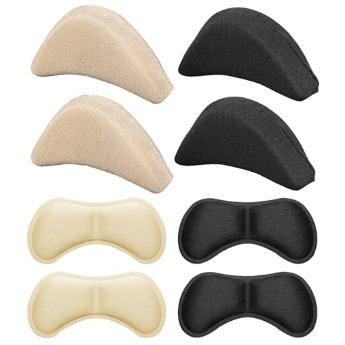 ElevateTech 4 pares de rellenos para zapatos y almohadillas para talón