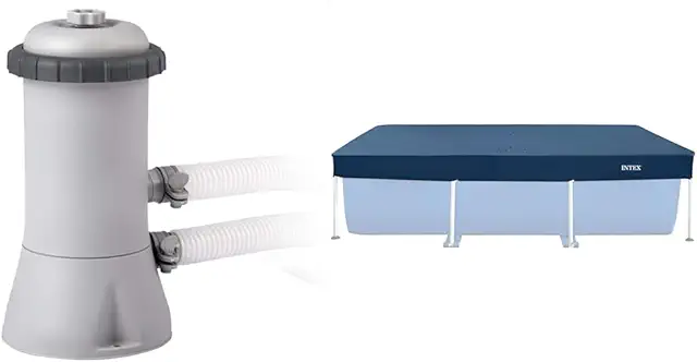 Depuradora Cartucho Intex 2006 l/h + Cobertor Solar Piscina Rectangular