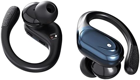 GAMURRY Bluetooth Headphones 60Hrs Playback,USB-C Fast Charge,Wireless Earbuds with LED Battery Display Charging Case and Earhooks Over Ear Waterproof Earphones for Sport Running