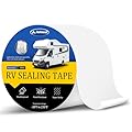 RV Roof Tape White, Camper Roof Repair Sealant Tape, RV Sealant Tapes 6" x 50', RVs Roofs Sealant Waterproof Tape, UV Resistant Butyl Tapes for Trailers, Boats, Pipe Sealing, RVs Seam Tape (1 Roll)