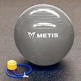 FACILE À UTILISER ET ADAPTÉ À TOUS LES NIVEAUX – Avec un diamètre de 55 cm et une finition grise neutre, ce ballon est idéal pour la plupart des tailles et des niveaux de forme physique, parfait pour les séances à domicile, en salle de sport ou en studio.