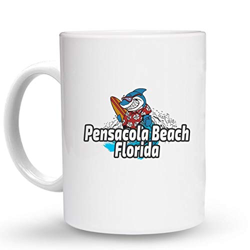 Makoroni Pensacola Beach Surf Ceramic Espresso Mug 6oz