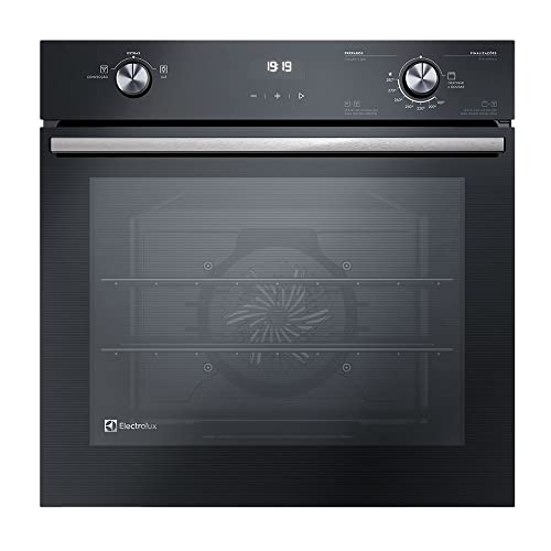 Forno de Embutir Electrolux a Gás 80L Efficient com PerfectCook360 Preto OE8GH 220v