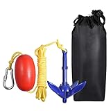 Easy to carry and store: the anchor is foldable and equipped with a storage bag, which is easy to store after folding and convenient to carry.