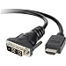 Produktbild Belkin DVI/HDMI Anschlusskabel 3.00m F3Y005BT3M vergoldete Steckkontakte, schraubbar Schwarz [1x