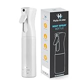 Hula Home Spray Bottle for Hair (10.1oz/300ml) - Powered by Flairosol® Spray Technology - Continuous Ultra Fine Mist Sprayer – For Hairstyling, Cleaning, Salons, Plants, Essential Oil - All White