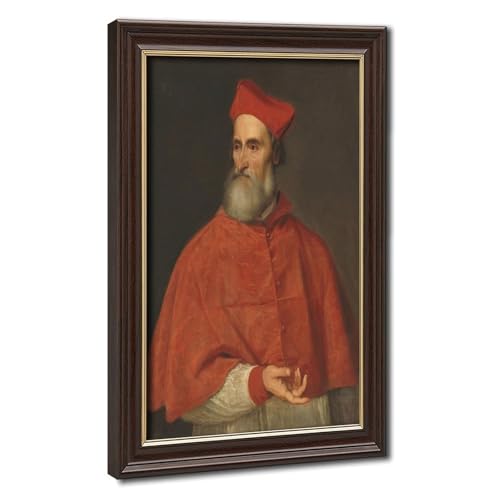 Portrait de Pietro Bembo Titien toile décoration murale salon cadre suspendu 20x30