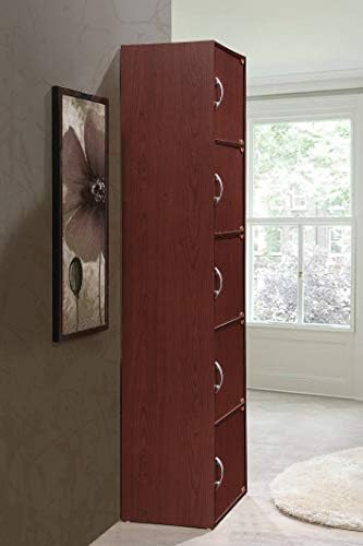 送料無料　Hodedah 本棚 マホガニー 5段 Amazon｜Hodedah 本棚 マホガニー 5段 【日本正規輸入品】｜本棚