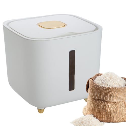 Dispensador de cereales - Contenedores de almacenamiento de alimentos | Dispensador de alimentos secos | Dispensadores de cereales para organización de la despensa y almacenamiento de arroz a prueba d