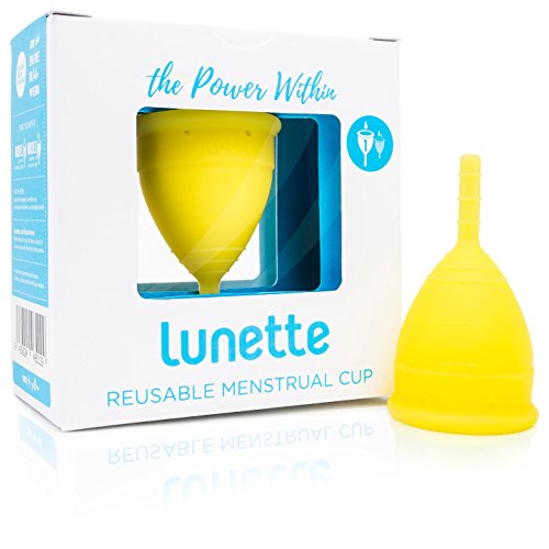Lunette Menstrual Cup - Yellow - Reusable Model 1 Menstrual Cup For Light Flow #TOP27