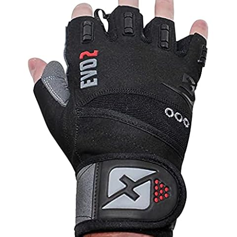 Skott Evo 2 Weightlifting Gloves with Wrist Wraps Cover