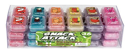 Raymond Geddes 68122 Snack Attack Scented Erasers For Kids (Pack Of 36) #TOP7