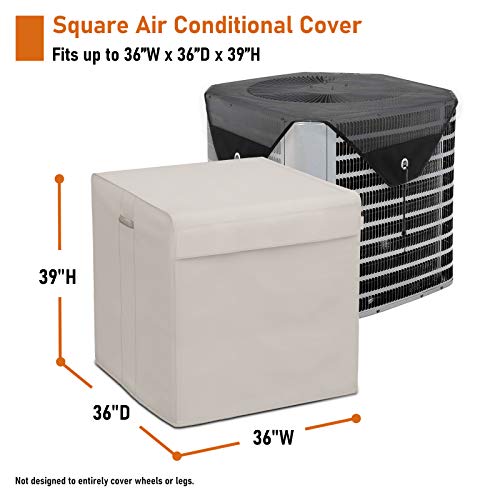MR. COVER 36\" Air Conditioner Covers for Outside Units, Outdoor Central AC Cover Fits Up to 36W x 36D x 39H, Upgraded Durable Material, All-Weather Protection