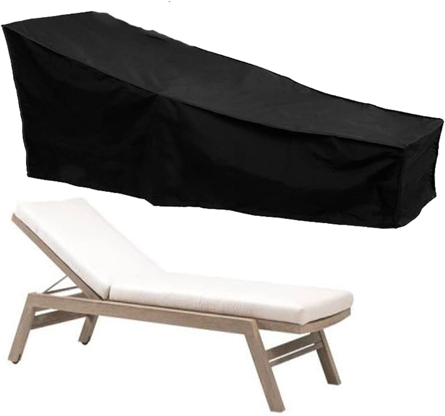 Patio Chaise Lounge Covers 82x30x31in Outdoor Water Resistant Furniture Sets Cover Durable Dustproof Chair Protection Cover Patio Furniture Accessories