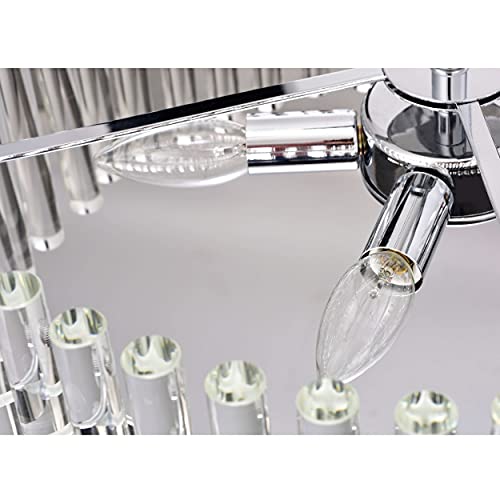 Jojospring Casandra 5-Light Chrome Pendant Crystal Chandelier #TOP6