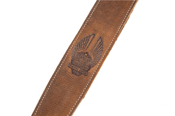 Fender Road Worn Leather Guitar Strap, Stocking Stuffers, Guitar Accessories, 2in, Brown - image 3