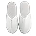 JOMIX Set Ciabatte Ospiti Lavabili in Spugna Pantofole da Viaggio Hotel SPA Punta Chiusa MD3762 (Bianco C 2 Paia, 36/37)