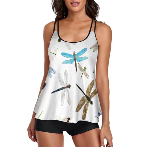 Maillot de bain tankini femme idéal pour la piscine, les jeux de plage et les vacances